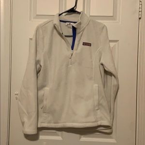 Vineyard Vines Fleece White Quarter Zip
